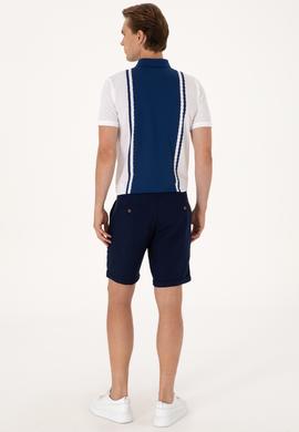 Erkek Lacivert Dokuma Şort - 50300446036