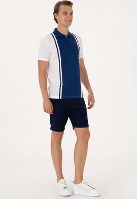 Erkek Lacivert Dokuma Şort - 50300446036