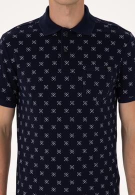 Erkek Regular Fit Lacivert Polo Yaka Tişört - 50300379018