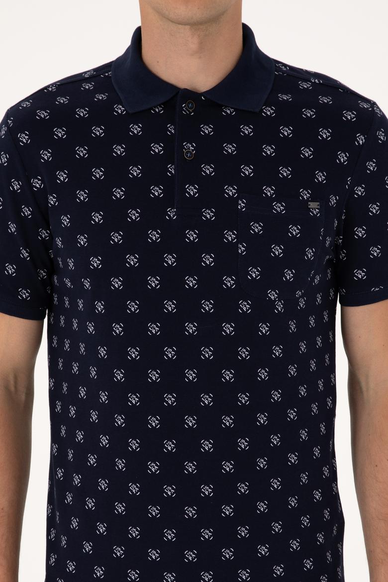 Erkek Regular Fit Lacivert Polo Yaka Tişört - 50300379018