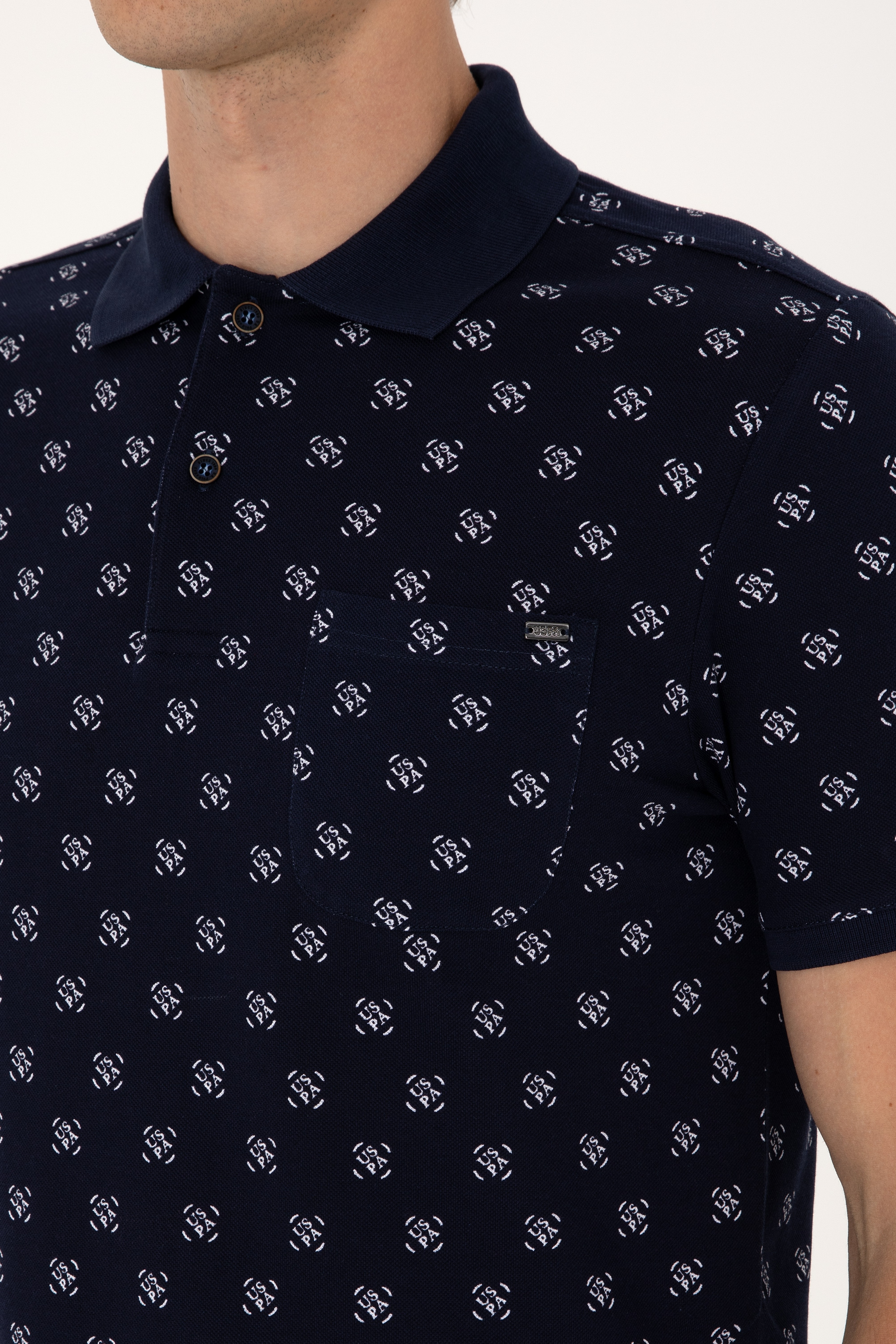 Erkek Regular Fit Lacivert Polo Yaka Tişört - Image 7