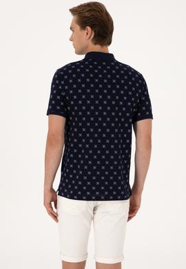 Erkek Regular Fit Lacivert Polo Yaka Tişört - 50300379018