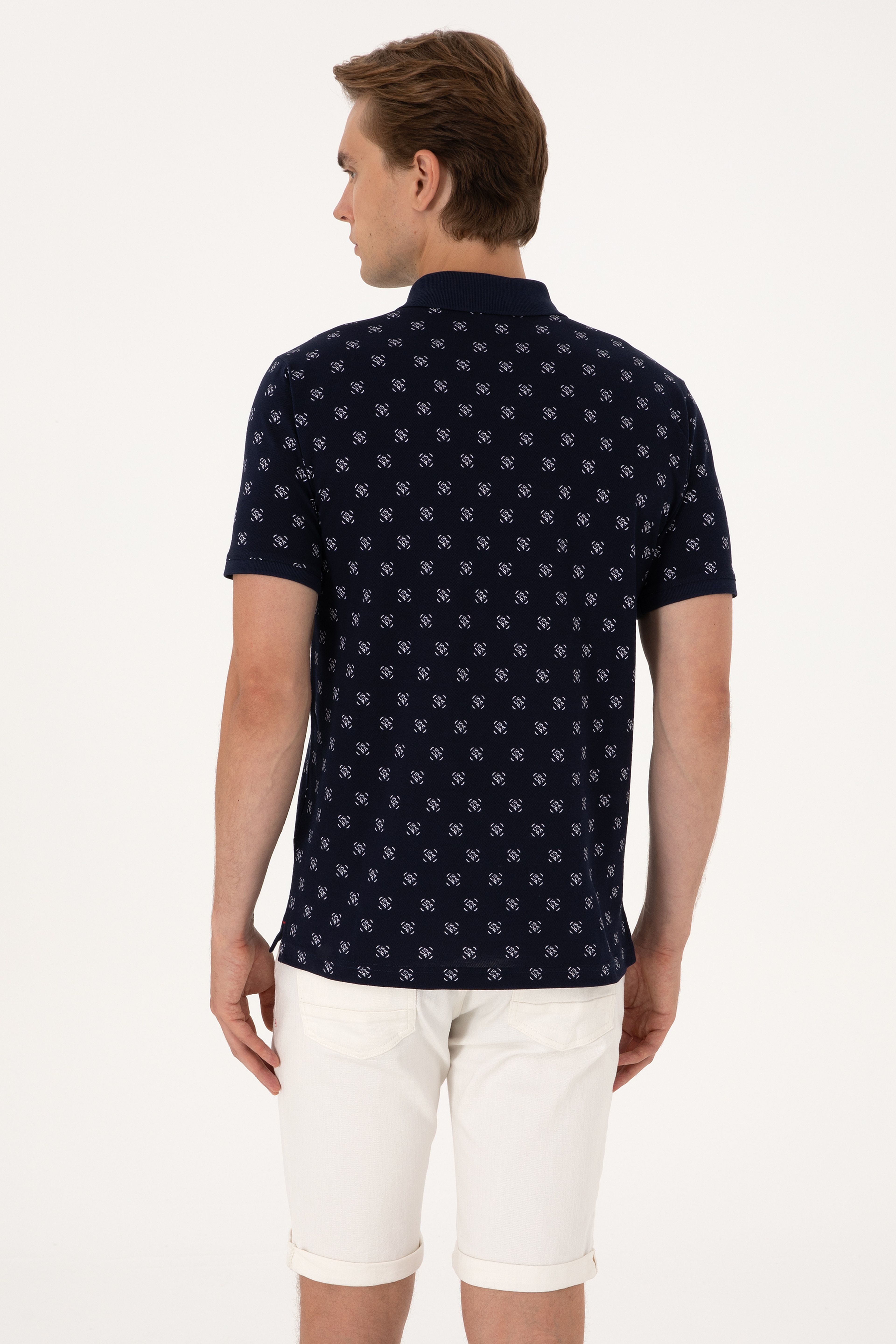 Erkek Regular Fit Lacivert Polo Yaka Tişört - Image 5