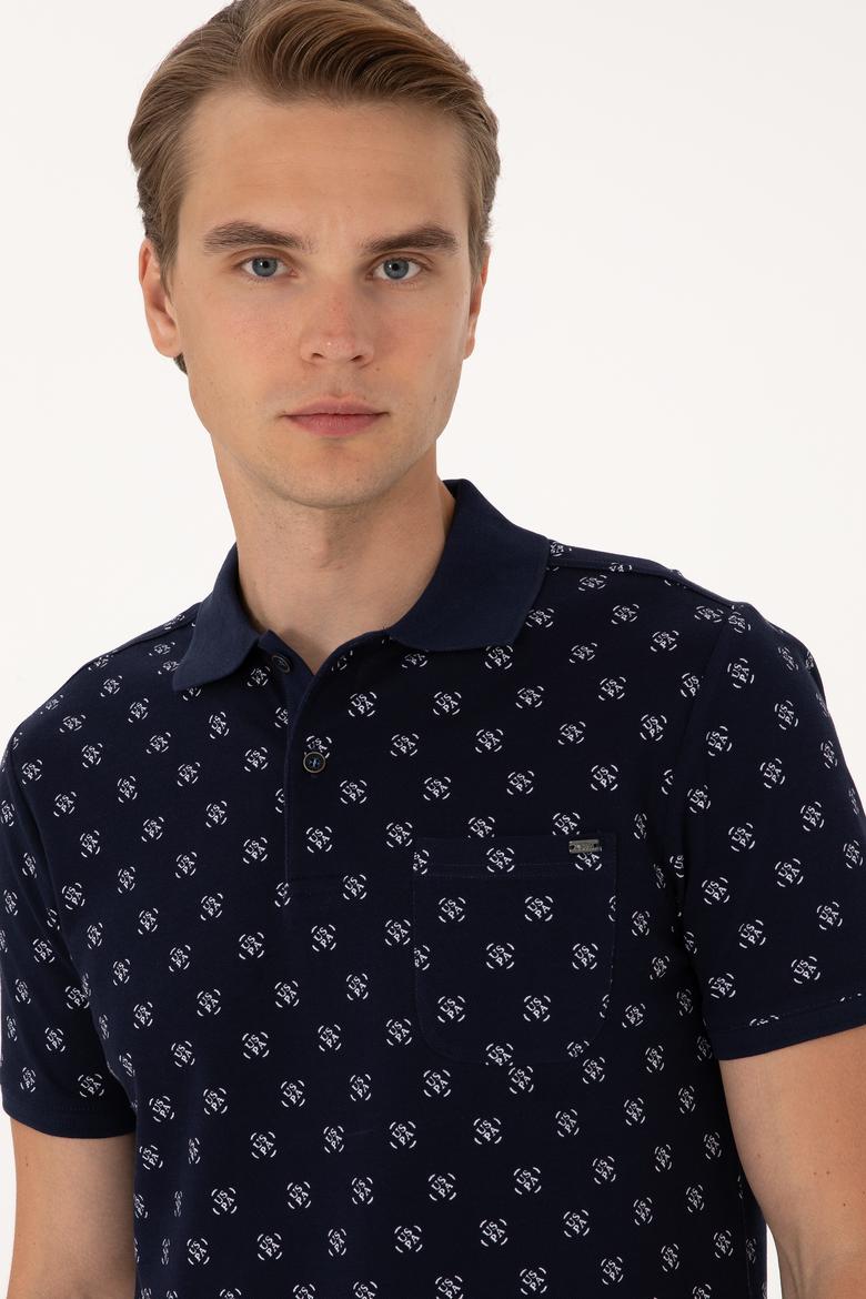 Erkek Regular Fit Lacivert Polo Yaka Tişört - 50300379018