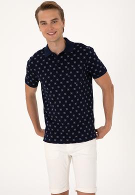 Erkek Regular Fit Lacivert Polo Yaka Tişört - 50300379018