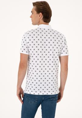 Erkek Regular Fit Beyaz Polo Yaka Tişört - 50300379027