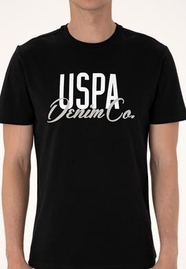 Erkek Regular Fit Siyah Bisiklet Yaka Tişört - 50306923010