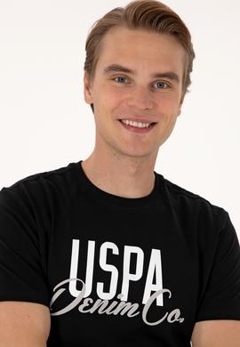 Erkek Regular Fit Siyah Bisiklet Yaka Tişört - 50306923010