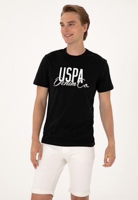 Erkek Regular Fit Siyah Bisiklet Yaka Tişört - 50306923010