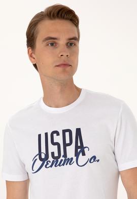 Erkek Regular Fit Beyaz Bisiklet Yaka Tişört - 50306923018