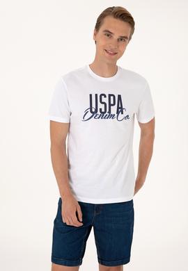 Erkek Regular Fit Beyaz Bisiklet Yaka Tişört - 50306923018