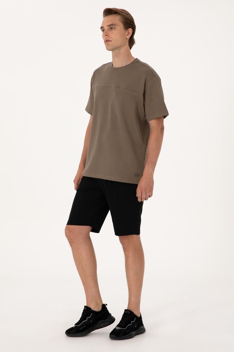 Erkek Siyah Örme Şort - 50305925011