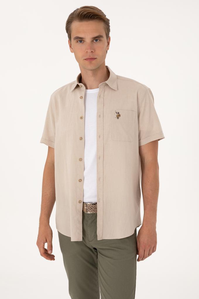 Erkek Taş Kısa Kollu Gömlek