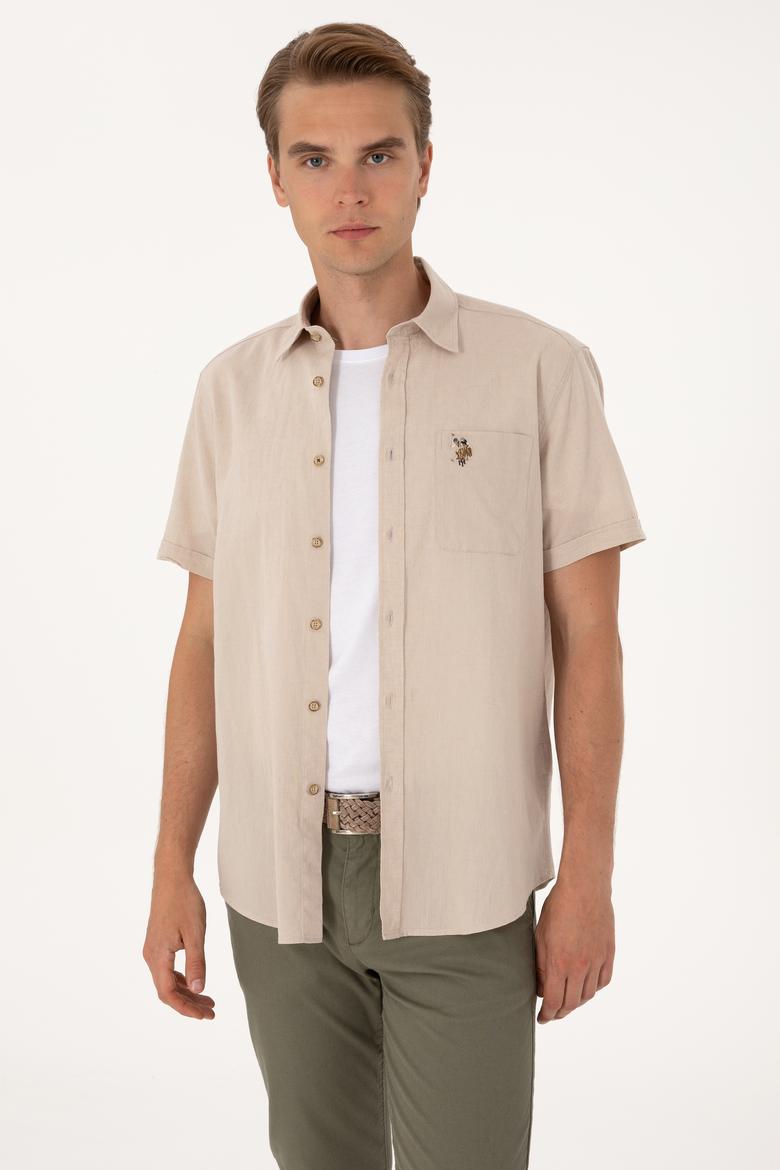 Erkek Taş Kısa Kollu Gömlek