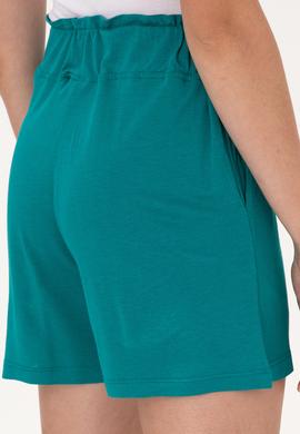 Kadın Koyu Yeşil Örme Şort - 50285884008