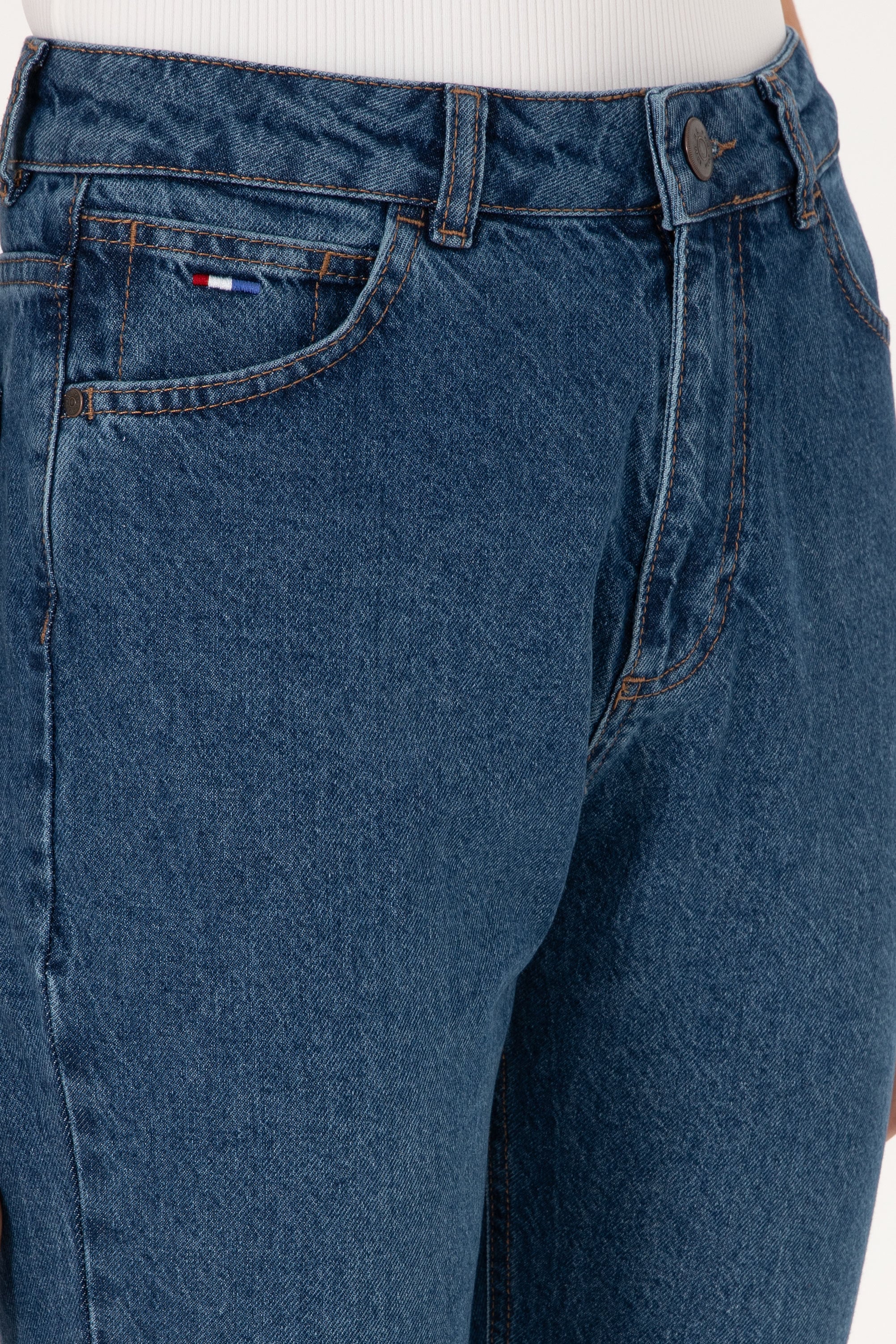 Kadın Açık Mavi Straight Fit Jean Pantolon - Image 5