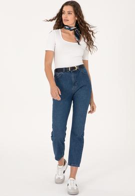 Kadın Açık Mavi Straight Fit Jean Pantolon - 50295411006