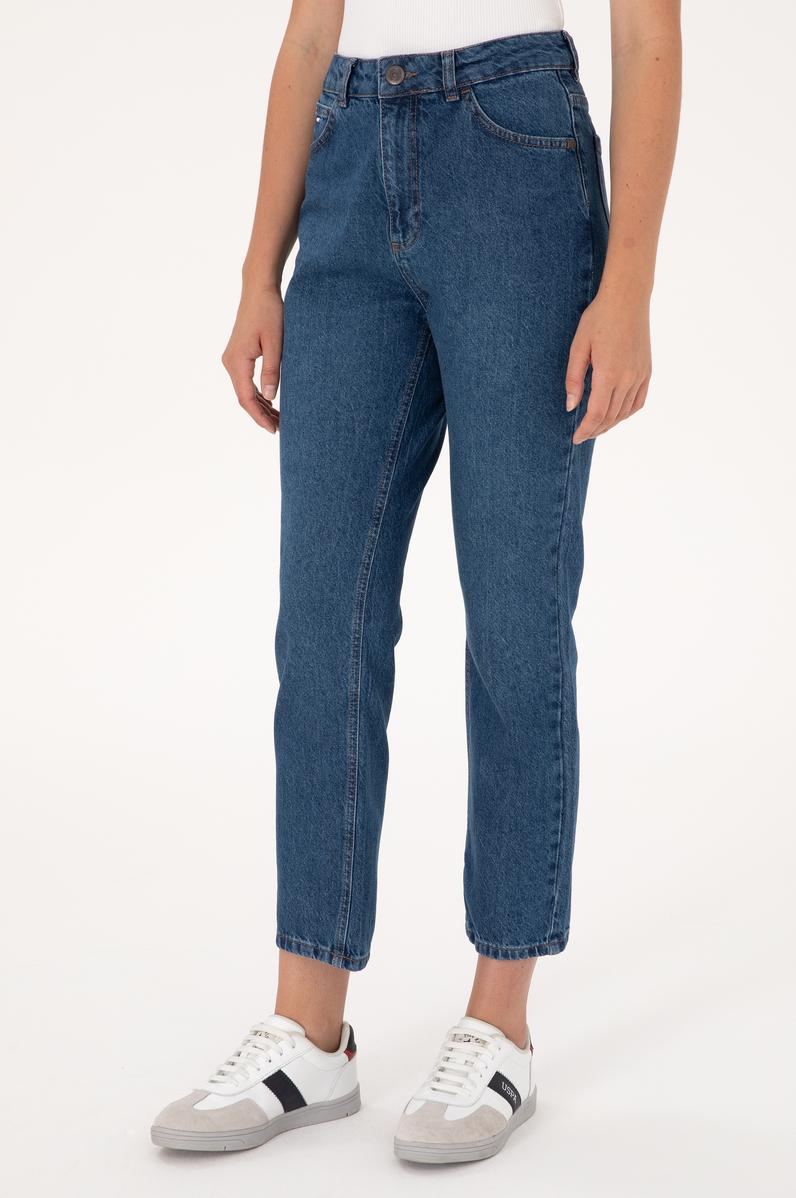 Kadın Açık Mavi Straight Fit Jean Pantolon