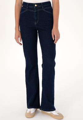 Kadın Mavi Slim Flare Fit Jean Pantolon - 50297486006