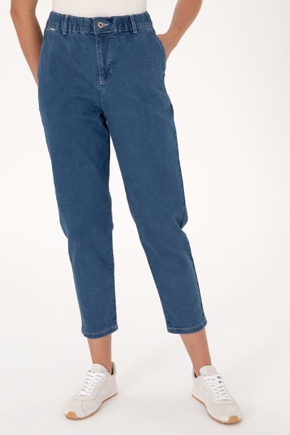 Kadın Açık Mavi Carrot Fit Jean Pantolon