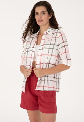 Kadın Kırmızı Uzun Kollu Gömlek - 50301822015