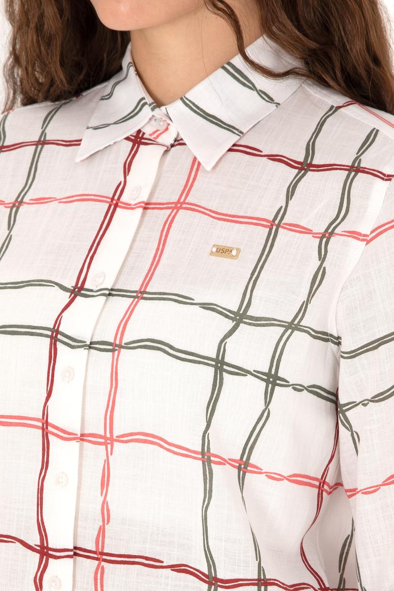 Kadın Kırmızı Uzun Kollu Gömlek - 50301822015