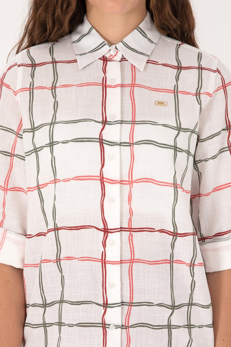 Kadın Kırmızı Uzun Kollu Gömlek - 50301822015