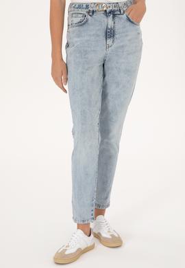 Kadın Açık Mavi Mom Hıgh Waist Fit Jean Pantolon - 50300961006