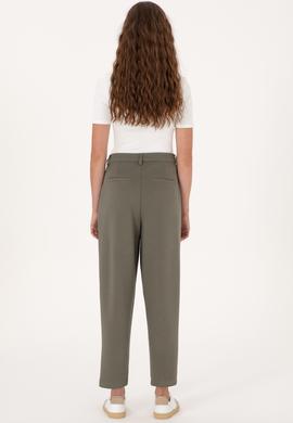 Kadın Koyu Haki Örme Pantolon - 50300650002