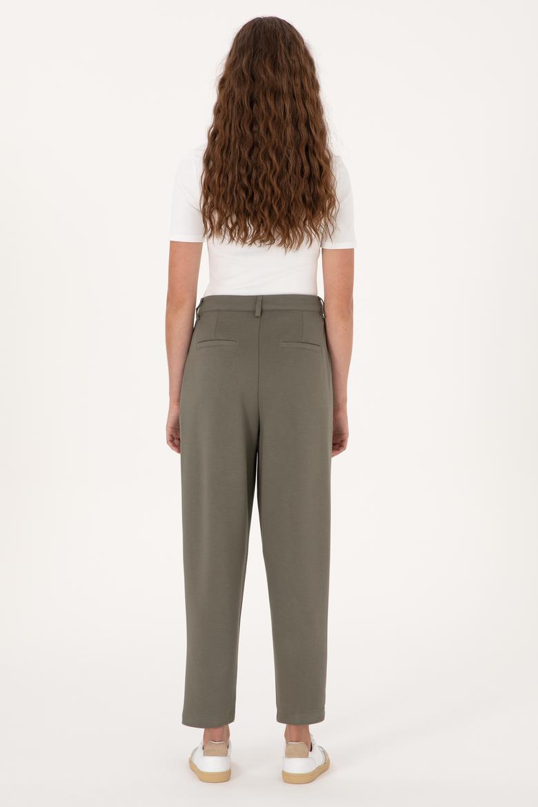 Kadın Koyu Haki Örme Pantolon - 50300650002