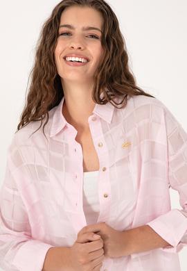 Kadın Pudra Uzun Kollu Gömlek - 50299665037