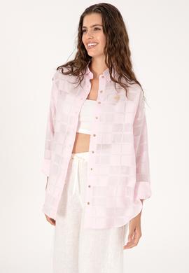 Kadın Pudra Uzun Kollu Gömlek - 50299665037
