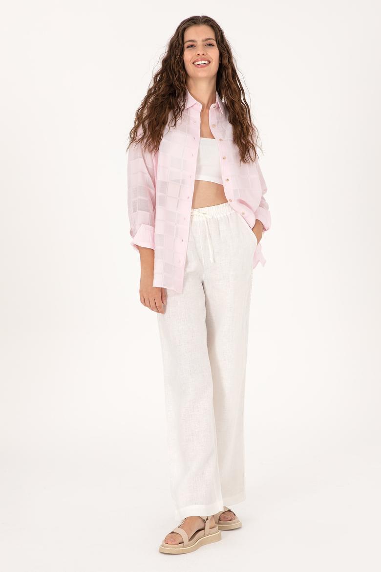 Kadın Pudra Uzun Kollu Gömlek - 50299665037