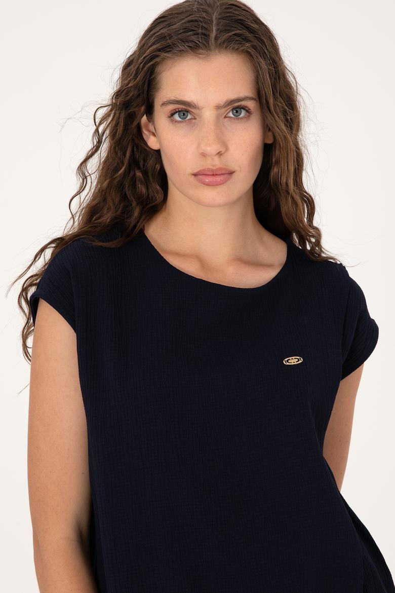 Kadın Lacivert Tişört - 50300759005