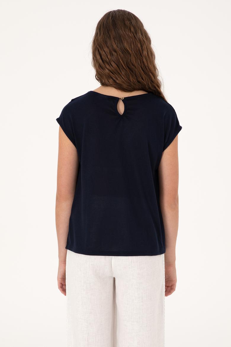 Kadın Lacivert Tişört - 50300759005