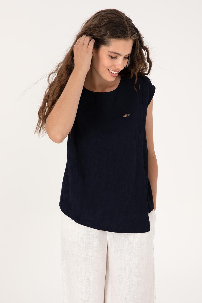 Kadın Lacivert Tişört - 50300759005