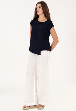 Kadın Lacivert Tişört - 50300759005