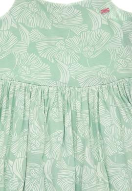 Kız Çocuk Su Yeşili Fırfırlı Askılı Örme Elbise - 50306276016