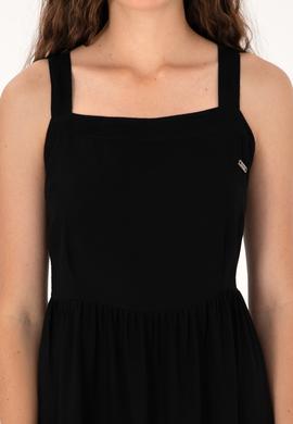 Kadın Siyah Mini Boy Dokuma Elbise - 50306637010