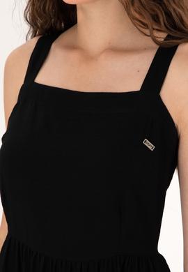 Kadın Siyah Mini Boy Dokuma Elbise - 50306637010