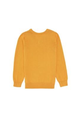 Erkek Çocuk Hardal Basic V Yaka Kazak - 50269036073