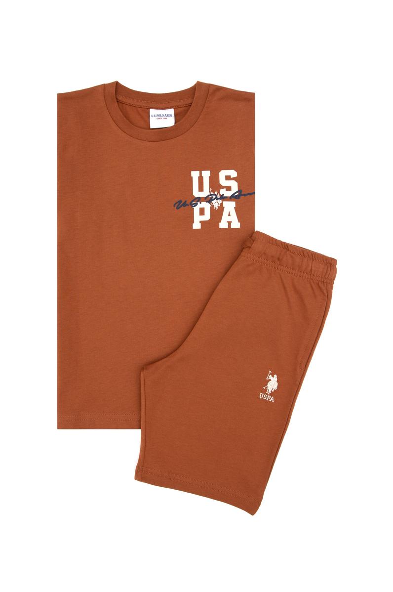 Erkek Çocuk Kahverengi Pijama Takımı