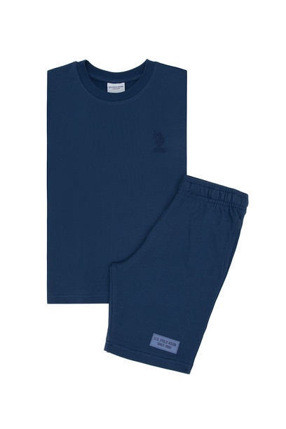 Erkek Çocuk İndigo Pijama Takımı