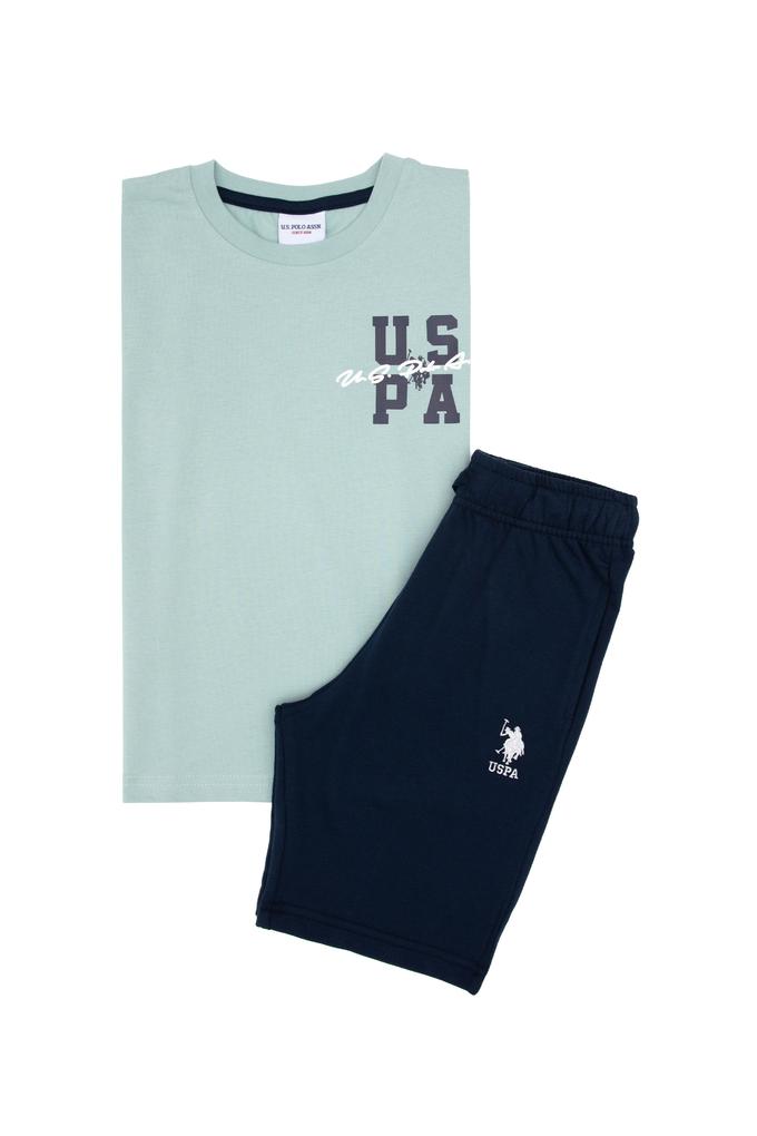 Erkek Çocuk Su Yeşili Pijama Takımı