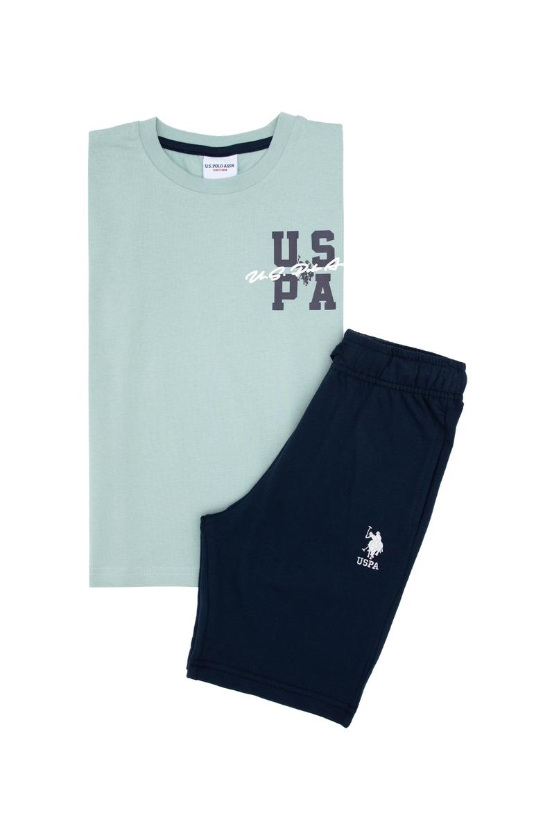 Erkek Çocuk Su Yeşili Pijama Takımı
