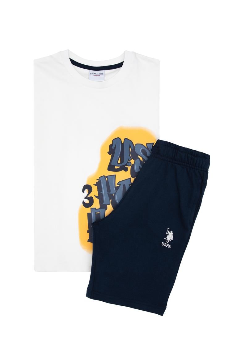 Erkek Çocuk Krem Pijama Takımı