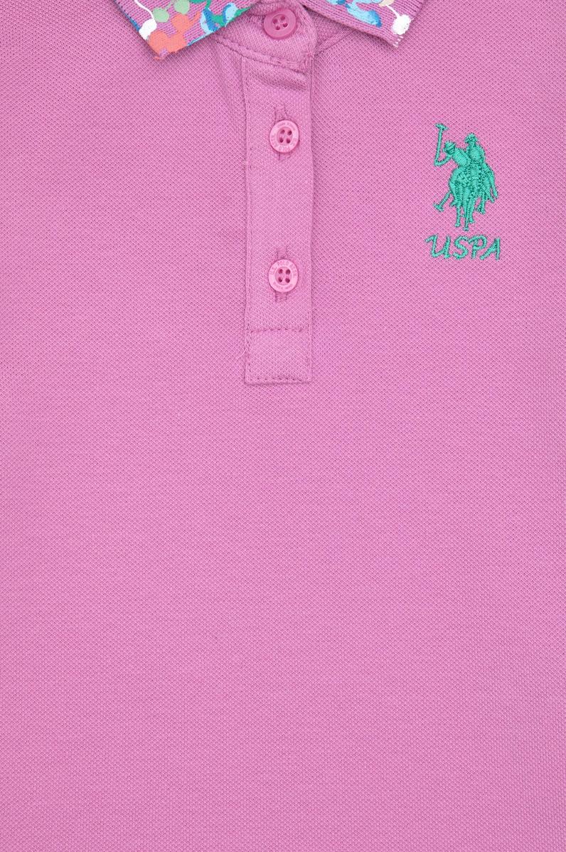 Kız Çocuk Fuşya Basic Tişört