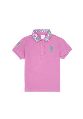 Kız Çocuk Fuşya Basic Tişört - 50306344039