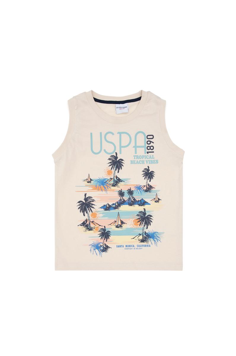 Erkek Çocuk Bej Pijama Takımı