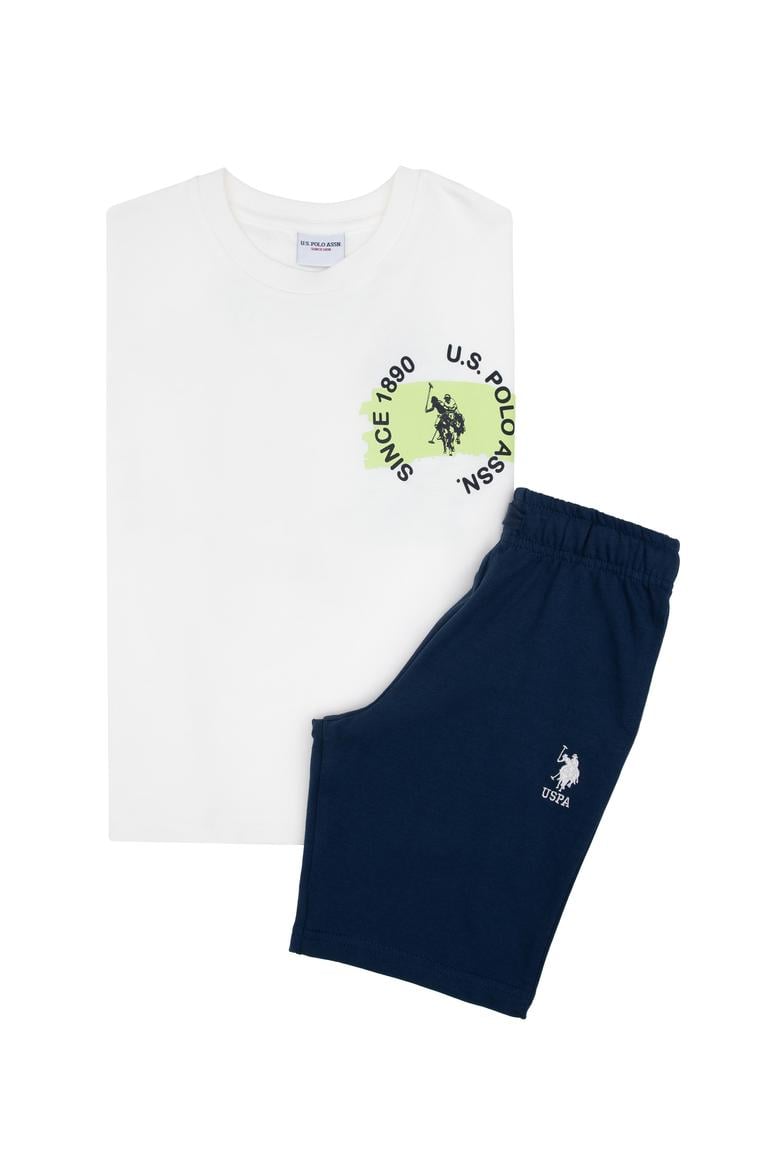 Erkek Çocuk Beyaz Pijama Takımı